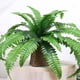 thumbnail image 3 of 2 uds helecho Artificial de Boston planta de arbusto de helecho falso de 21 pulgadas para decoración de jardín de oficina, 3 of 9