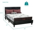 thumbnail image 4 of ViscoLogic Luca Upholstered Platform Bed Frame With Headboard,Wooden Slat Support, No Box Spring Needed, Twin, Full, and Queen Bed Size, Brown, 4 of 4