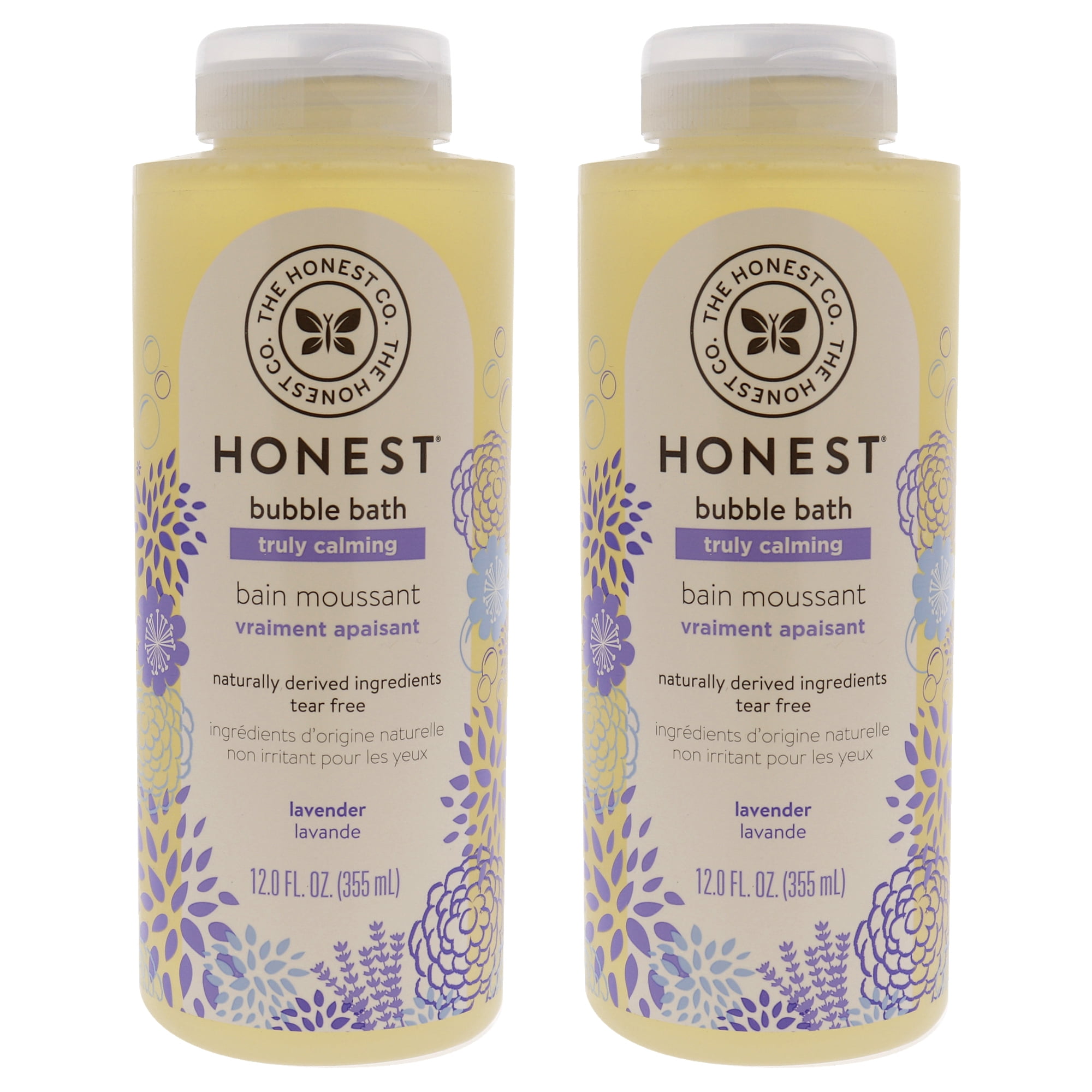 Honest Bubble Bath Truly Calming Lavender Pack of 2, 12 oz