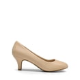 thumbnail image 2 of Zapatos de Tacón Bajo para Mujer DREAM PAIRS LUVLY Nude PU Tacón 6.5 cm, 2 of 6