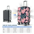 thumbnail image 5 of JUNZAN Rose Flowers Print Washable Luggage Cover - Fashion Suitcase Protector Fits 18-32 Inch Luggage, 5 of 8