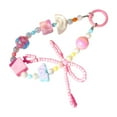 thumbnail image 1 of Milaget Beaded Phone Strap Backpacks Accessories Hand Lanyard Portable Phone Lanyard Pink, 1 of 9