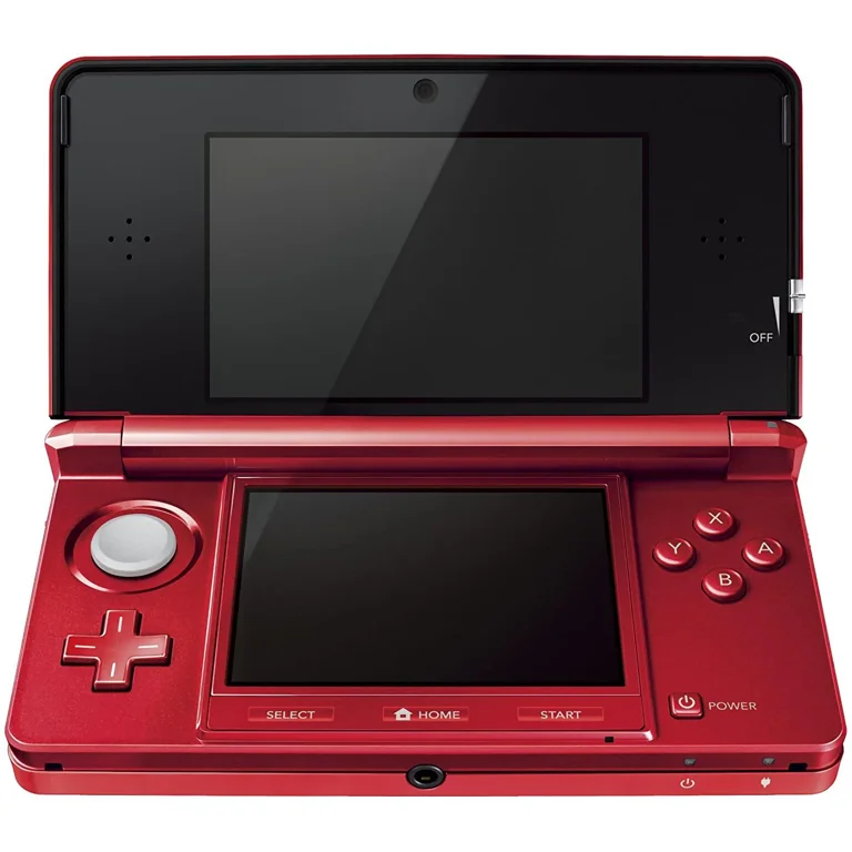 Nintendo Switch 3ds red Nintendo 3DS Game Console, Metallic Red, Refurbished, Supports DS