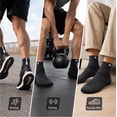 thumbnail image 6 of 3 Pair Men’s Cotton Sports Socks, Mid Crew Athletic Training Socks, TIKA, 6 of 7