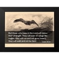 thumbnail image 2 of ArtsyQuotes 14x11 Black Modern Framed Museum Art Print Titled - Bible Verse Quote Isaiah 40:31, Karl Bodmer - Eagle Flying, 2 of 5