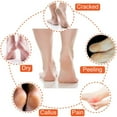 thumbnail image 6 of 5 Pairs Moisturizing Gel Heel Socks Open Toe Socks for Dry Hard Cracked Heels, 5 Colors, 6 of 8