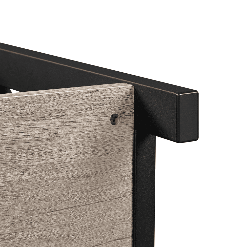 Renwick Vintage Wooden Console Table with 1 Drawer and 2 Open Shelves for Livingroom, Gray