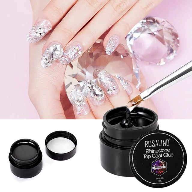 Hot6sl Ofertas de La Semana Rosalind 5 Ml Gel para Uñas Sin Necessary Capa Superior Diamantes Imitación Pegamento Adhesion para Diamantes de Imitación