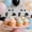 Silver, variant on QuanTara 24-Pack Graduation Glitter Paper Flag Cake Toppers – Graduation Cupcake Picks for Party Desserts & Food Decoration