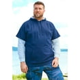thumbnail image 3 of Boulder Creek By Kingsize Men's Big & Tall Thermal Lined Layered Look Hoodie, 3 of 6