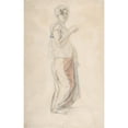 thumbnail image 2 of Eugène Delacroix 17x24 Black Ornate Framed Double Matted Museum Art Print Titled: Standing Woman in Moroccan Costume (ca. 1834), 2 of 5