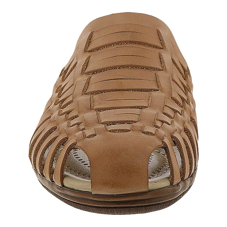 Softspots Womens Atlantis Leather Woven Mules Walmart