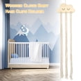 thumbnail image 5 of XIBUFE Nordic Wooden Hair Clips Organizer Wall Hanging Princess Girls Hair Bow Holder Cute Cloud Shape Baby Headband Storage Hanger for Girls Room Bedroom Home Decoration, 5 of 7
