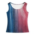 thumbnail image 4 of YDFCWXW Girls 4th of July Tank Tops Kids American Flag Patriotic Independence Day Shirts Sleeveless Cotton Tops 5-14T (Blue, XXL), 4 of 5
