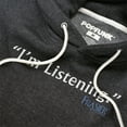 thumbnail image 2 of Frasier Im Listening Unisex Adult Slim Fit Pull-Over Heather Hoodie, Charcoal, Small, 2 of 5