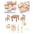 thumbnail image 2 of Juego de cocina Zulema 1:12 mesa de cocina silla juguetes miniatura, 2 of 8