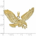 thumbnail image 2 of 10K Yellow Gold Eagle With Beak Touching Claws Charm (40.2 X 43.7) Made In United States 10k6514, 2 of 5