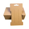 thumbnail image 2 of keepw 100 Pieces Hairpin Display Paper Cards Head Rope Packaging Solid Color Jewelry Accessory Cardboard Home Storage Brown, 2 of 6