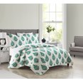 thumbnail image 2 of Chic Home Brennah 5-Piece Floral Medallion Print Bed In A Bag Quilt Set, Twin, Green, 2 of 2