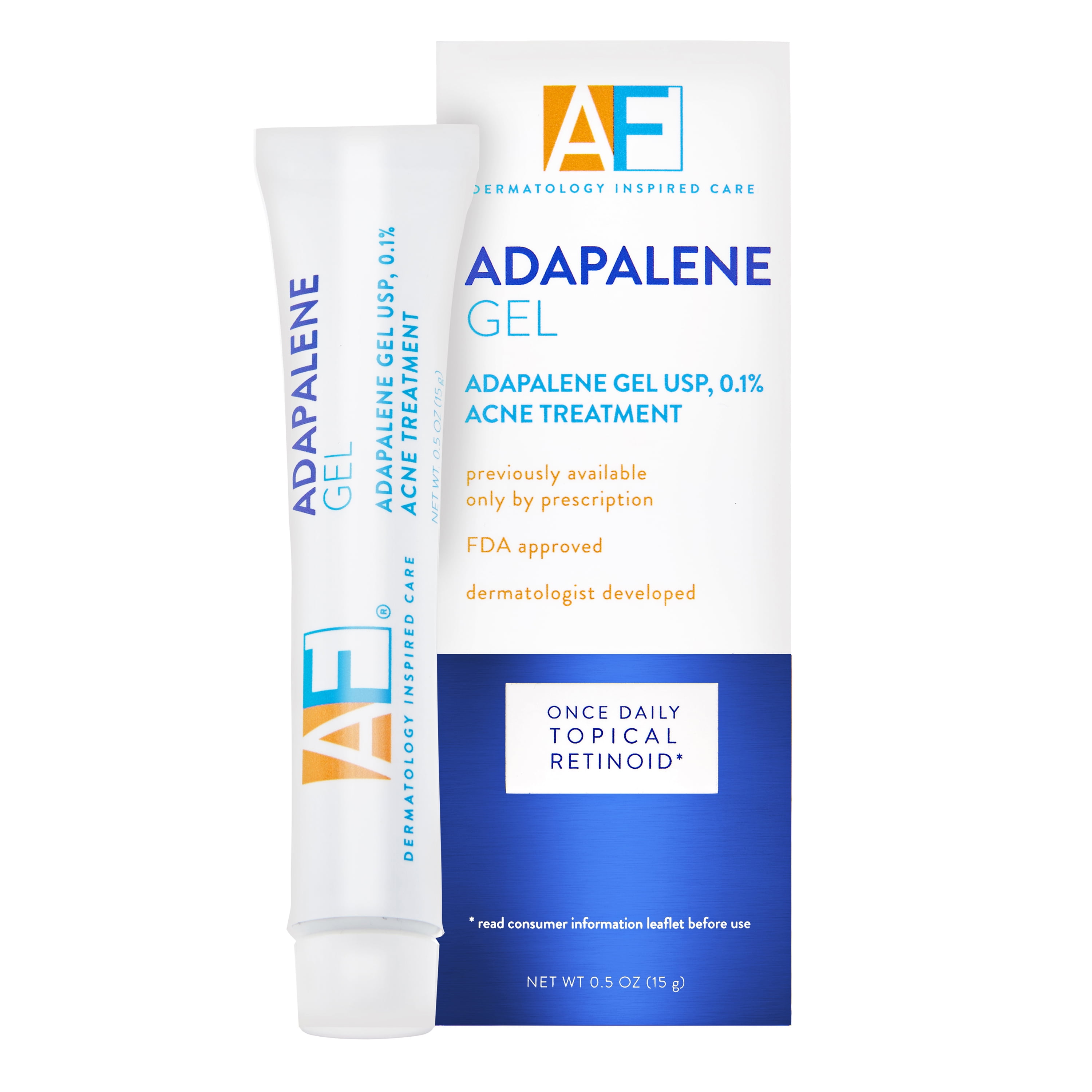 Amazon.com: Acne Treatment Differin Gel, 30 Day Supply, Retinoid Treatment  for Face with 0.1% Adapalene, Gentle Skin Care for Acne Prone Sensitive  Skin, 15g Tube : Beauty & Personal Care