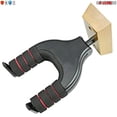 thumbnail image 2 of 5 CORE Guitar Wall Mount Hanger Hook with Wood Base Soft Padding Adjustable Rotatable Holder for Acoustic Classical Electric Bass Guitars - GH ABS R 1PC, 2 of 7