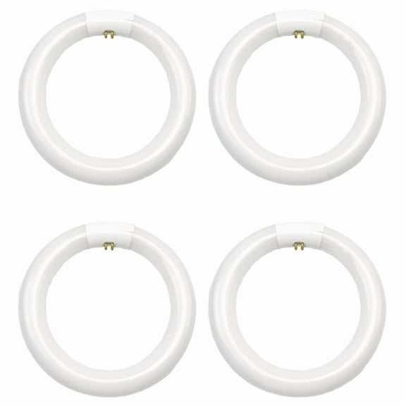 4pcs FC8T9/CW Circular Fluorescent Light Bulb,8Inch Round T9 22W Circline Bulbs Replacement for Circle Ceiling Fixture