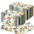 thumbnail image 2 of OUSITAID 100 Pcs Serviettes en Papier Fleur Rétro Serviette d'Invité Florale Réutilisable Serviette à Main Décorative pour Fête Dessert Dîner Serviettes Absorbantes Imprimé Fleur Aquarelle Vintage, 2 of 10