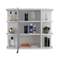 thumbnail image 4 of Milan Medicine Cabinet, Six External Shelves Mirror, Three Internal Shelves Light Gray, 4 of 17