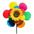 thumbnail image 2 of Sunflower Lawn Pinwheels Wind Spinners Large Windmill Pinwheel for Garden,Yard,Party Outdoor Decor (14x30in Sunflower Pinwheels), 2 of 8