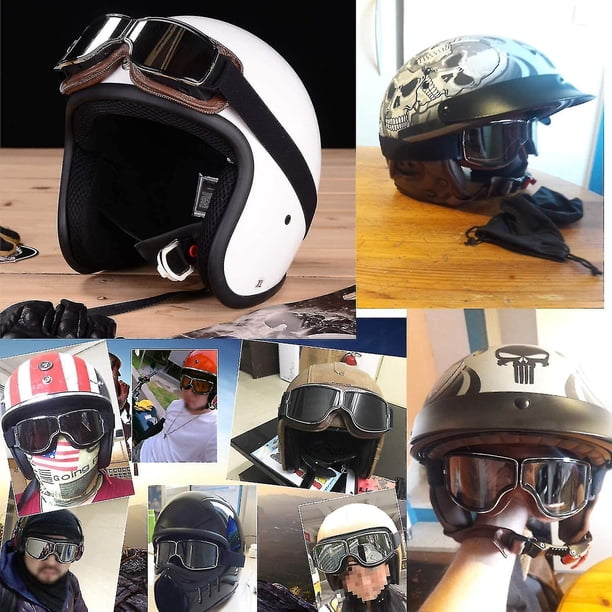 Gafas de motocicleta, motocicletas retro, gafas de aviador, antiniebla, gafas de motocross para bicicleta de montaña, gafas de seguridad Gog