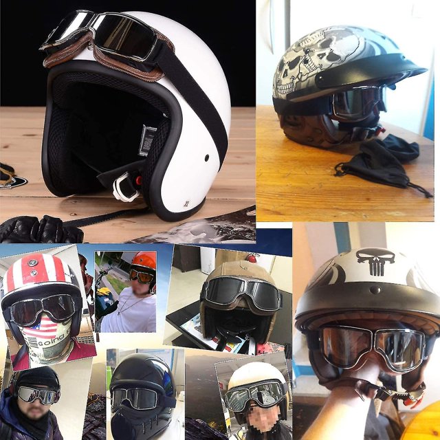 Gafas de motocicleta, motocicletas retro, gafas de aviador, antiniebla, gafas de motocross para bicicleta de montaña, gafas de seguridad Gog