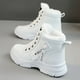 thumbnail image 4 of Zapatos de mujer botas de nieve altas, cálidas y versátiles, zapatos de algodón, zapatos de terciopelo para correr, botas vaqueras, 4 of 5