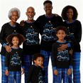 thumbnail image 2 of Christmas Family Pajamas Matching Set Christmas Tree Plaid Pants Sleepwear Loungewear, 2 of 7