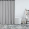 thumbnail image 7 of Xuniizn Shower Curtain Liner, Waterproof Shower Curtains for Bathroom & Mold Resistant Shower Liner Complete, Nylon,Spandex, 47.24"x70.87" Silver Gray, 7 of 7