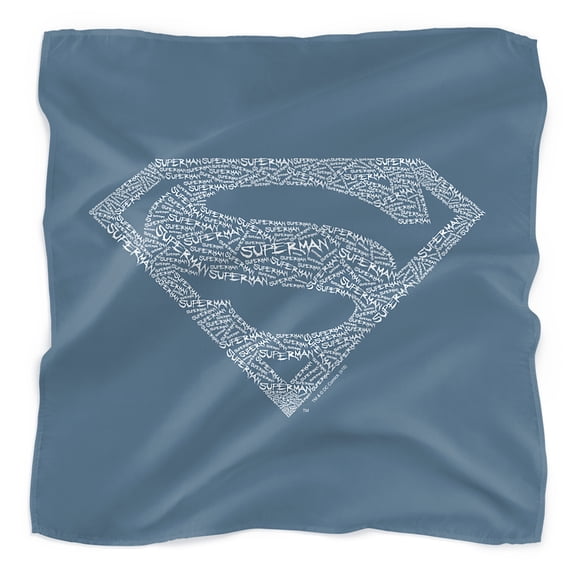Superman Type Shield Bandana (21 in x 21 in)