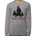 thumbnail image 2 of Santa-Squatch Long Sleeve Shirt Unisex 3X-Large Grey, 2 of 5