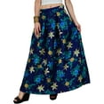 thumbnail image 6 of Bimba Women White Maxi Long Flaired Skirt Wth Lining Casual Cotton Summer Skirts, 6 of 6