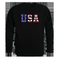 thumbnail image 1 of Rapid Dominance TS2-784-BLK-03 Flag Text Graphic Crew Neck Sweatshirt, Black - Large, 1 of 1