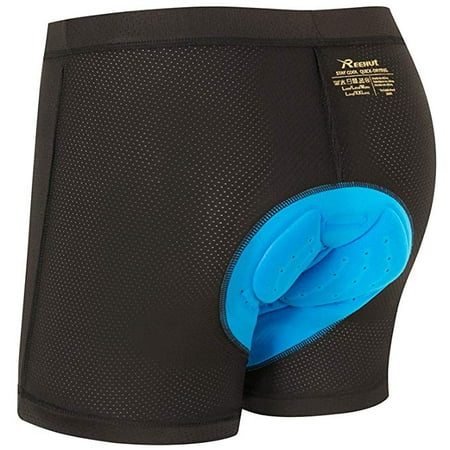 REEHUT Men's 3D Padded Bicycle Cycling Underwear Shorts - Lightweight, Breathable &