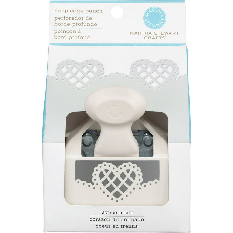 Martha Stewart Deep Edge Punch-Lattice Heart, 1.75