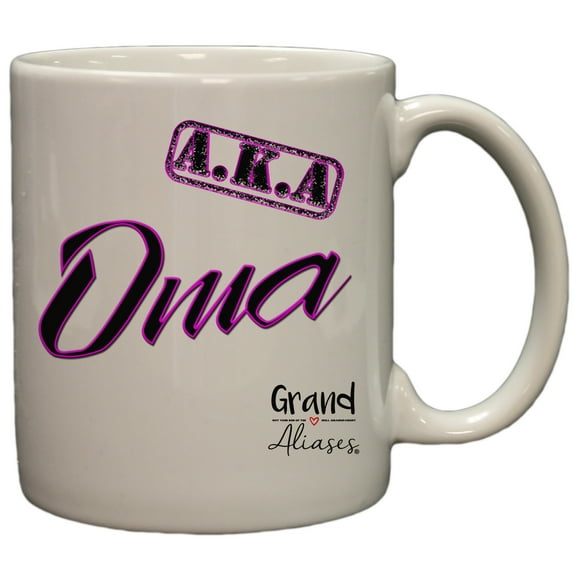 Grand Aliases Series Grandmother "A.K.A. Oma" 11oz Coffee Mug