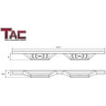 thumbnail image 3 of TAC Sidewinder Running Boards Fit 2009-2018 Ram 1500 Quad Cab| 2019-2024 Ram 1500 Classic Truck Pickup 4” Drop Fine Texture Black Side Steps Nerf Bars Rock Slider Armor (2pcs), 3 of 8