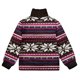 thumbnail image 4 of Hombres Casual Moda Franela Navidad 3D Imprimir Cuello alto Manga larga Sudadera con cremallera Pompotops oipoqjl53030, 4 of 5
