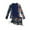 ZB Navy, variant on oqasdz Toddler Girl Swimsuit 3PCS Set Rash Guard Long Sleeve Bathing Suits and Shorts Swim Suits Size 13 Y-14 Y