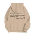 thumbnail image 2 of CONFREE Men's Hoodie Letter Prints Hoodies For Men Graphic Long Sleeve Casual Pullover Hooded Sweatshirts With Pockets, 2 of 8