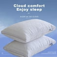 thumbnail image 4 of EazyTech Hotel Bed Pillow Queen Size for Back Side Stomach Sleepers - Ultra Soft & Supportive Down Alternative Filling Pillow with Breathable Fabric 20x30in White, 4 of 9