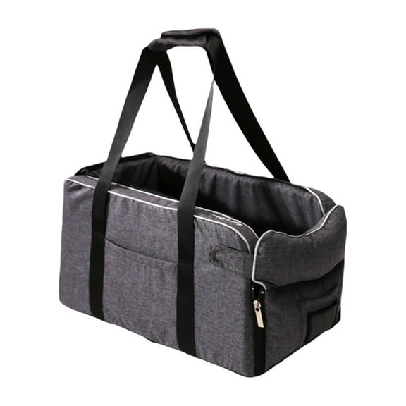 Console Dog Car Seat - Portable Dogs Armrest Booster Seat for Small Dog, Anti-Collapse Pet Car Seat with Soft Cushion Safety Belt, Support Pet Up to 11lbs