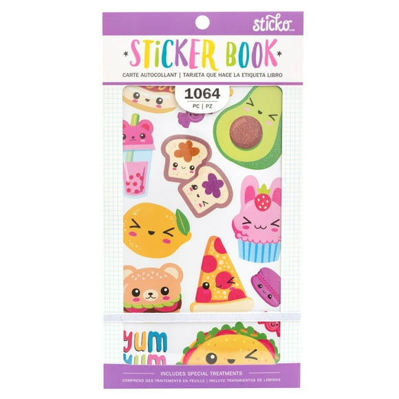 Sticko Sticker Book Food Icons