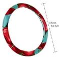 thumbnail image 4 of Cherry 14.5 Inch Printing PVC Leather Car Wheel Cover Steering Wheel Cover Auto Accessories, 4 of 6