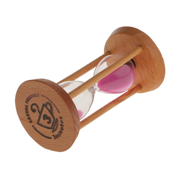 Temporizador de Matemáticas Ejercicios Cepillarse los C-3 Mins Pink BLESIY Reloj de arena